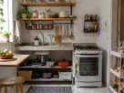 como organizar uma cozinha pequena com pouco armário